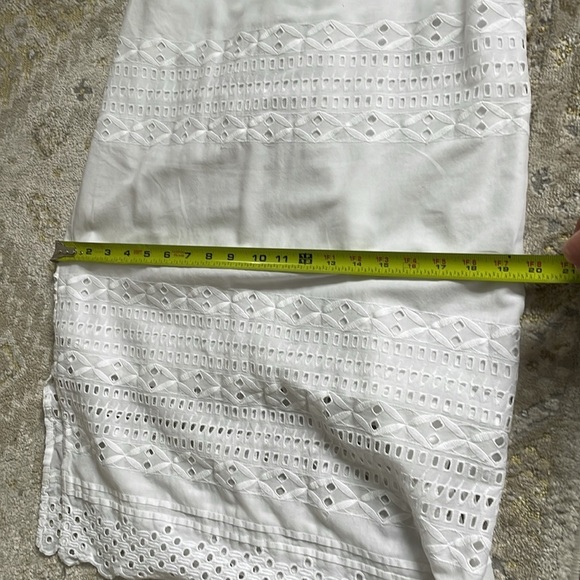 J. Crew White Eyelet Midi Dress - Picture 10 of 11